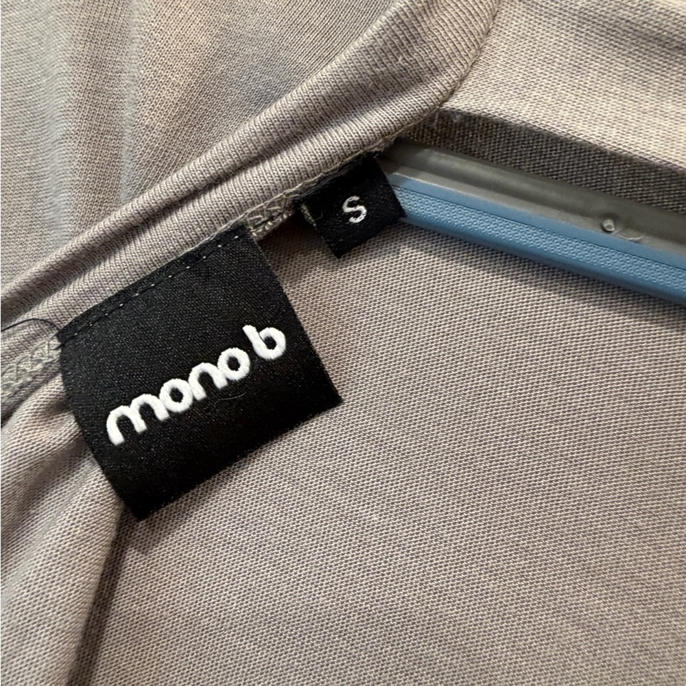 Mono B Taupe Short Sleeve Women's Tee - Picture 5 of 5